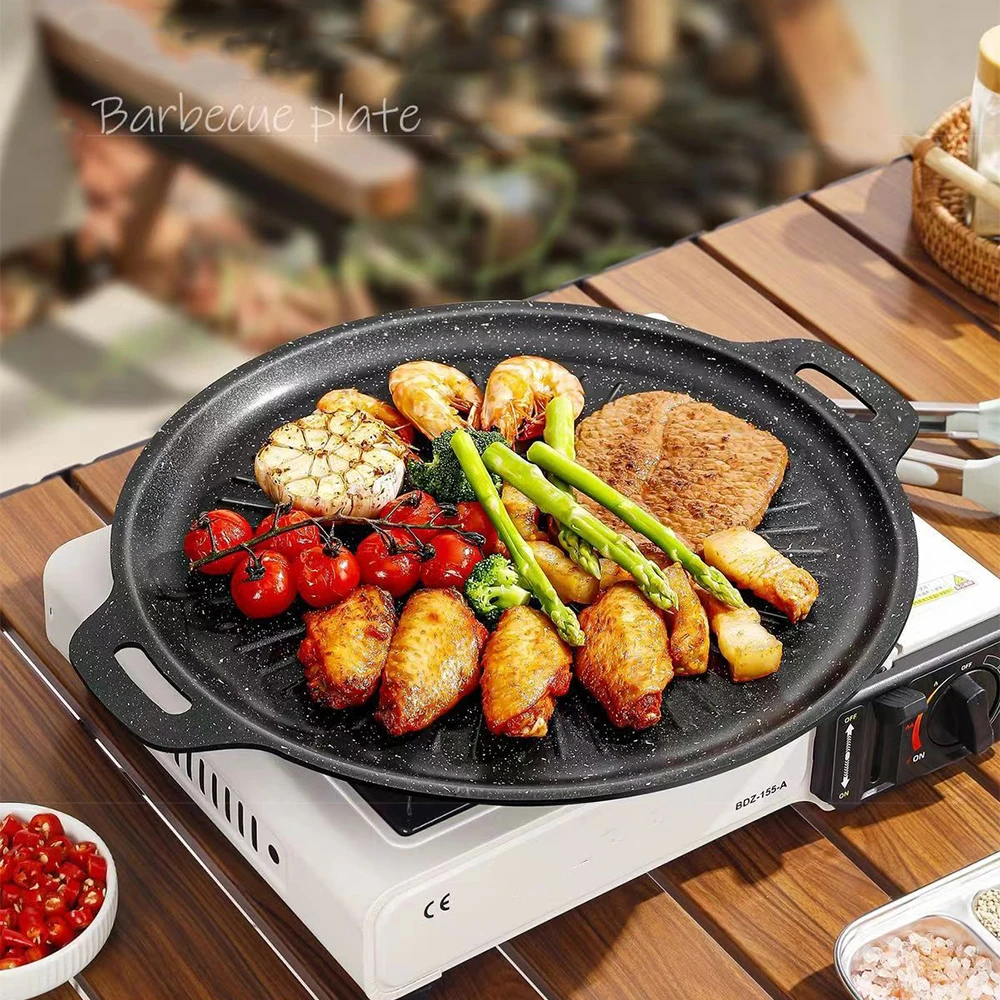 34CM Outdoor BBQ Grill Pan Non - Korean Bbq Grill ulasan dan harga